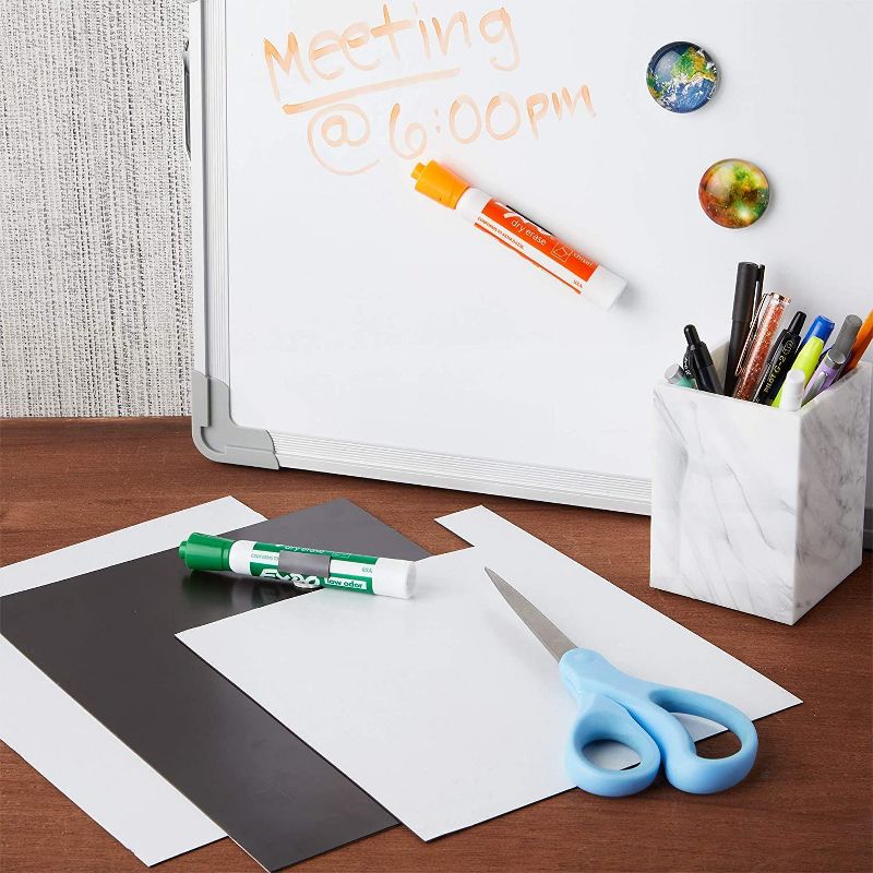 Bright Creations 10-Pack Magnetic Sheets with Adhesive Backing, Easy Peel and Stick Magnet (8.5 x 10 in)