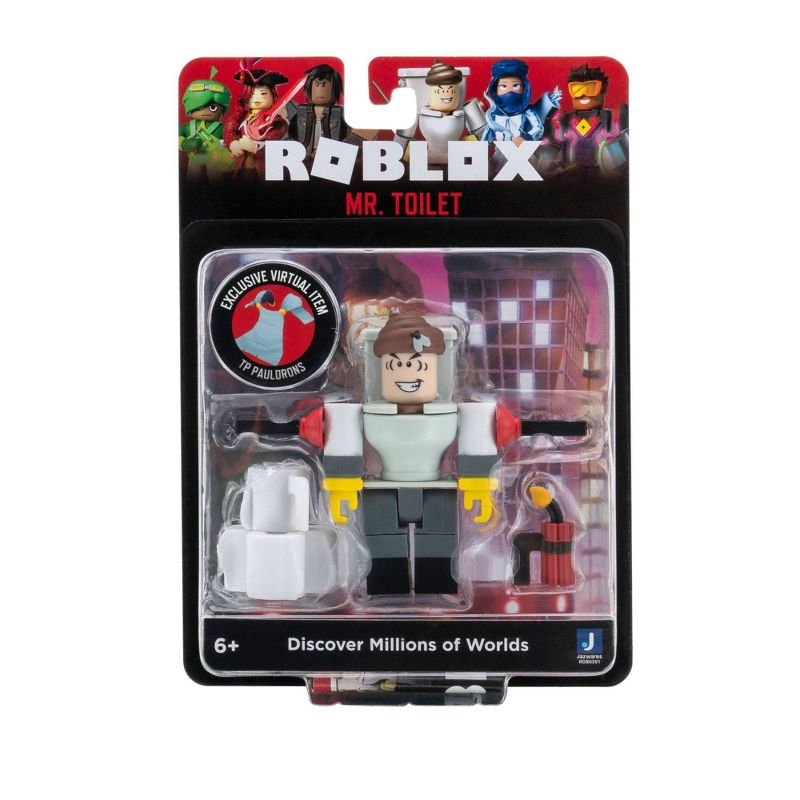 Roblox Action Collection - Mr. Toilet Figure Pack (Includes Exclusive Virtual Item)