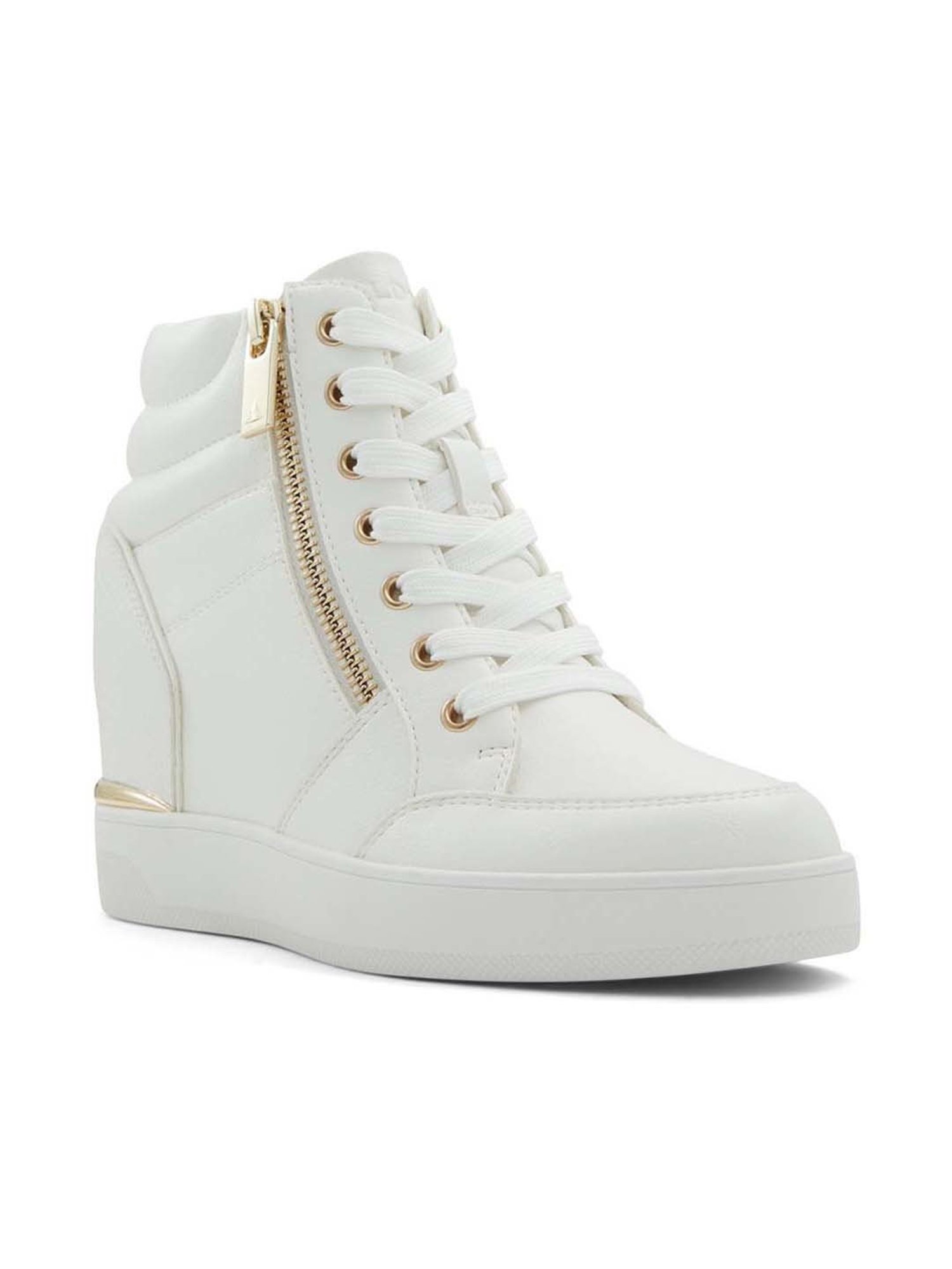 Aldo Women's Ereliclya White Ankle High Sneakers