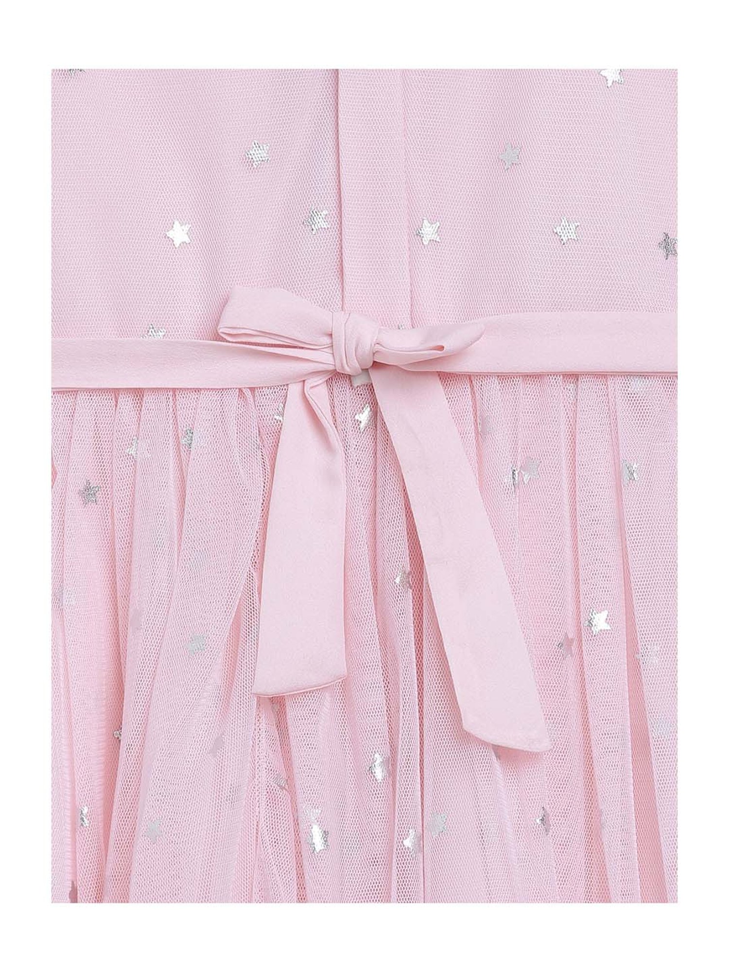 Ahalyaa Kids Pink Printed Dress