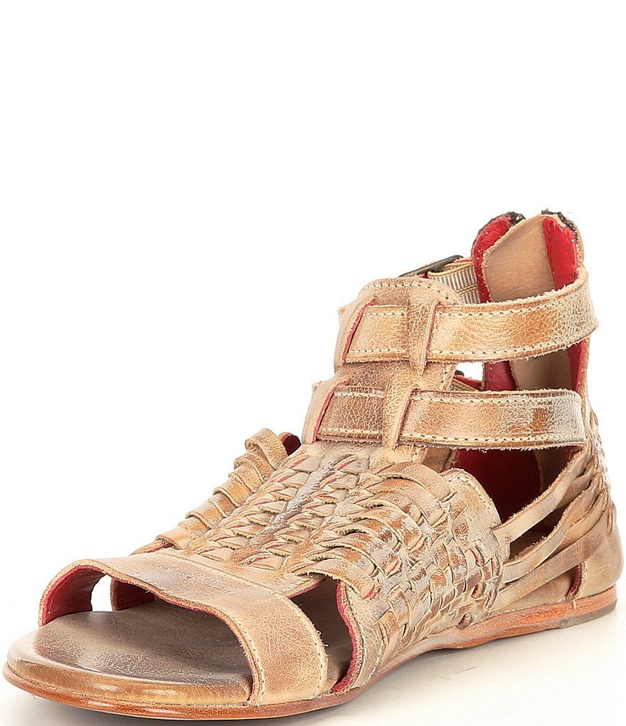 Bed Stu Claire Leather Flat Sandals