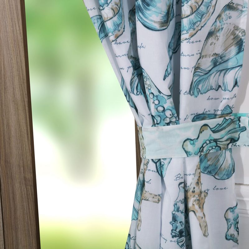 Barefoot Bungalow Cruz Multicolor 4-Piece Window Curtain Panel - 42 x 84, Multicolored