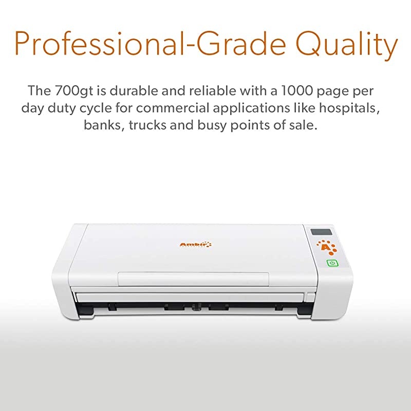 nScan 700gt Hybrid Duplex Document Scanner for Windows PC