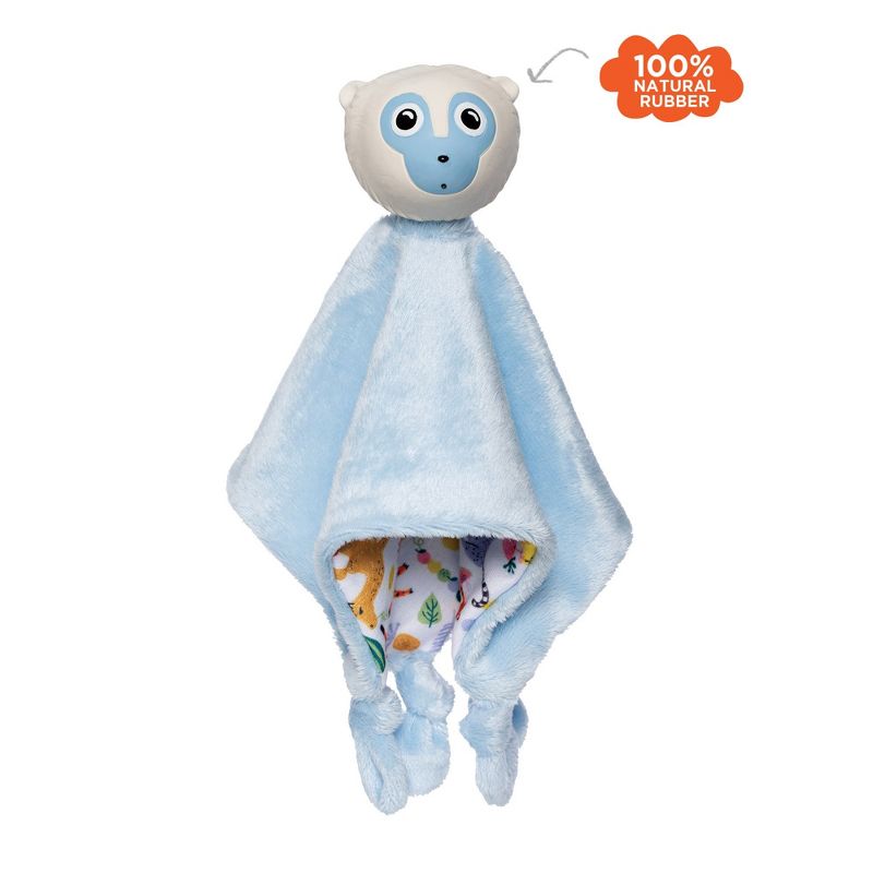 Manhattan Toy Fruity Paws Lemmy Lemur Baby Soothing Lovie with 100% Natural Rubber Head Teething Toy