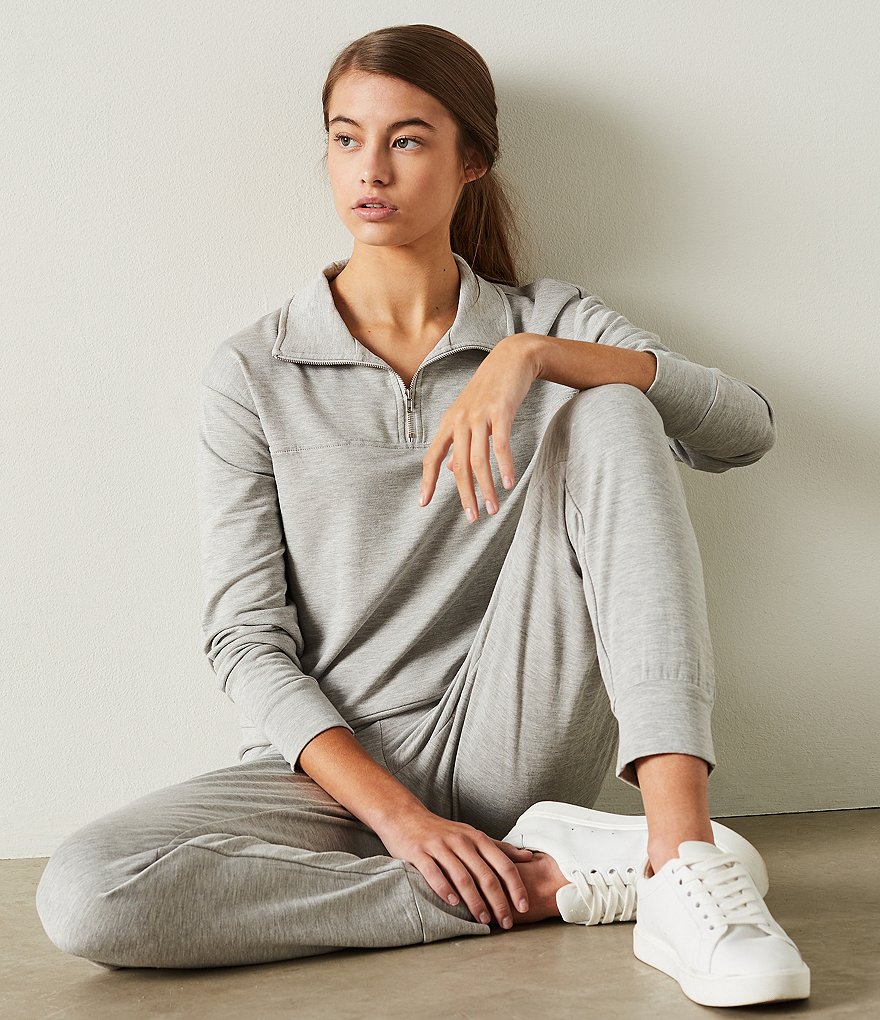 Coco + Jaimeson Coordinating Off-The-Shoulder French Terry Top