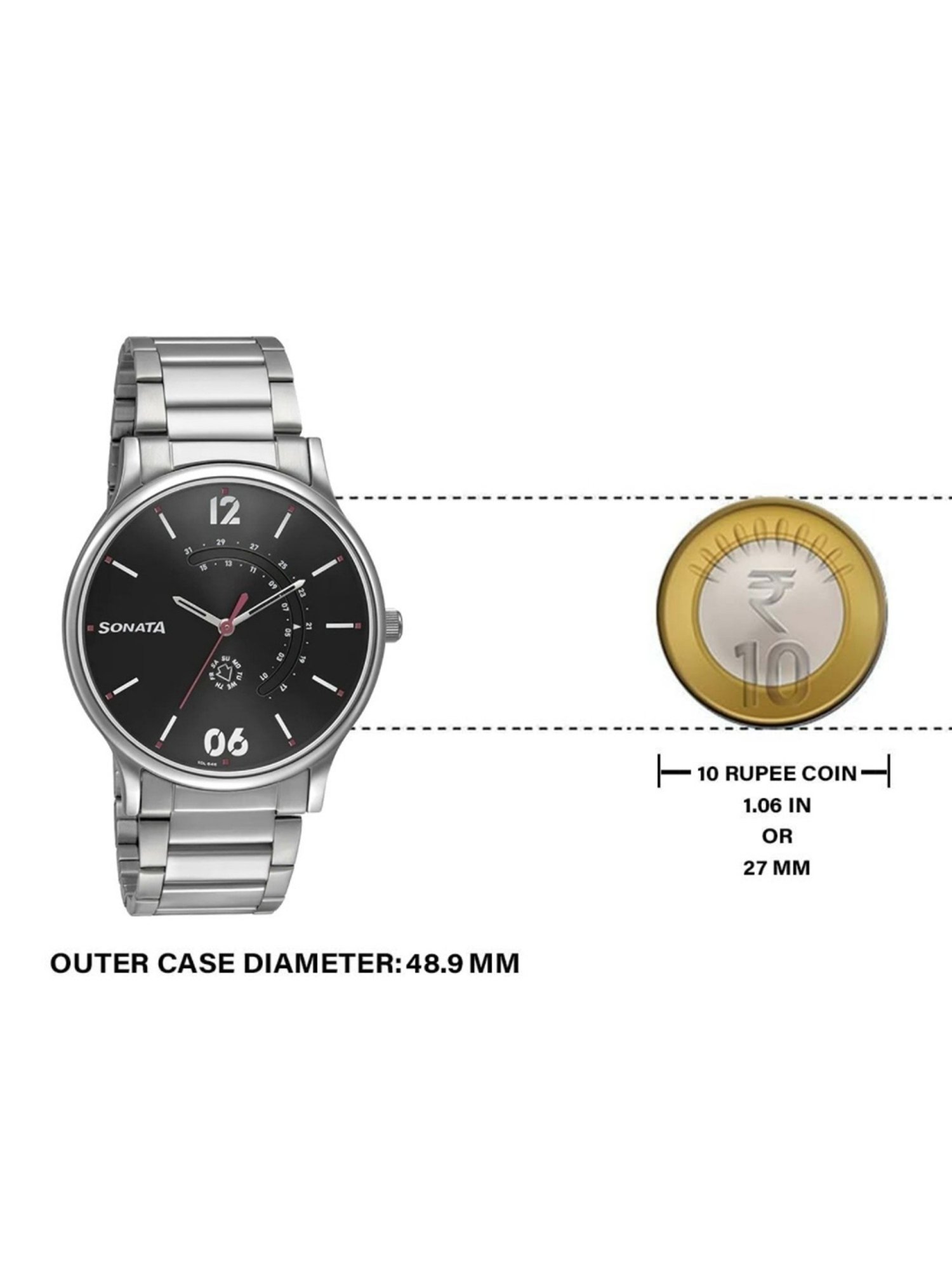 Sonata RPM NS77105SM03 Analog Watch for Men