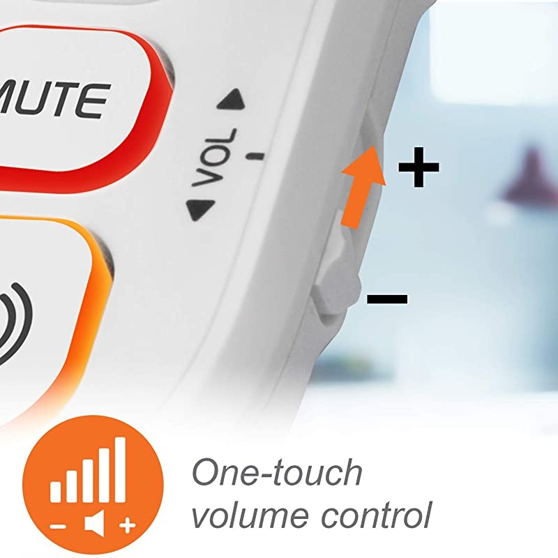 SN5147 Amplified CordedCordless Senior Phone System with 90dB ExtraLoud Visual Ringer Big Buttons Large Display