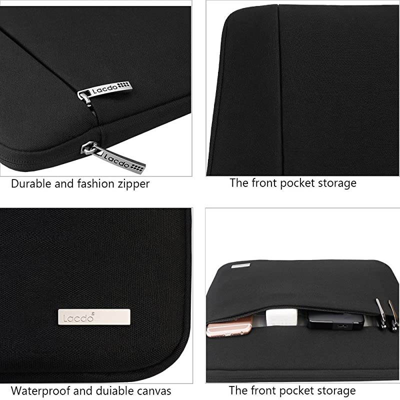 156 Inch Laptop Sleeve Computer Case for 156 Acer AspirePredator Asus TUF FX505DT Lenovo Ideapad 330 Dell Inspiron ASUS ZenBookVivoBook HP Pavilion Chromebook Notebook Bag Black