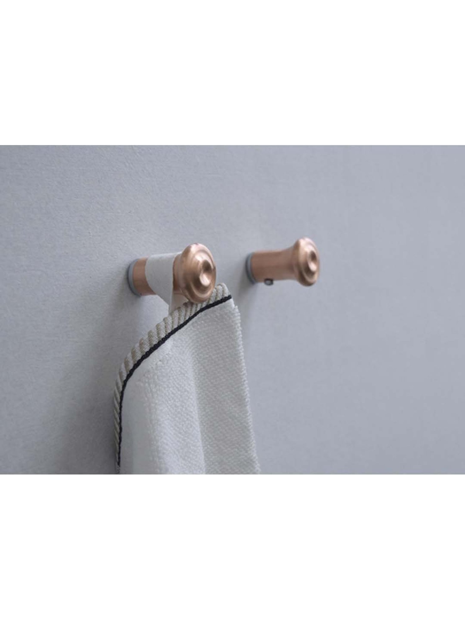 COPPRE Metallic Copper Large Antimicrobial Wall Peg - Set of 2