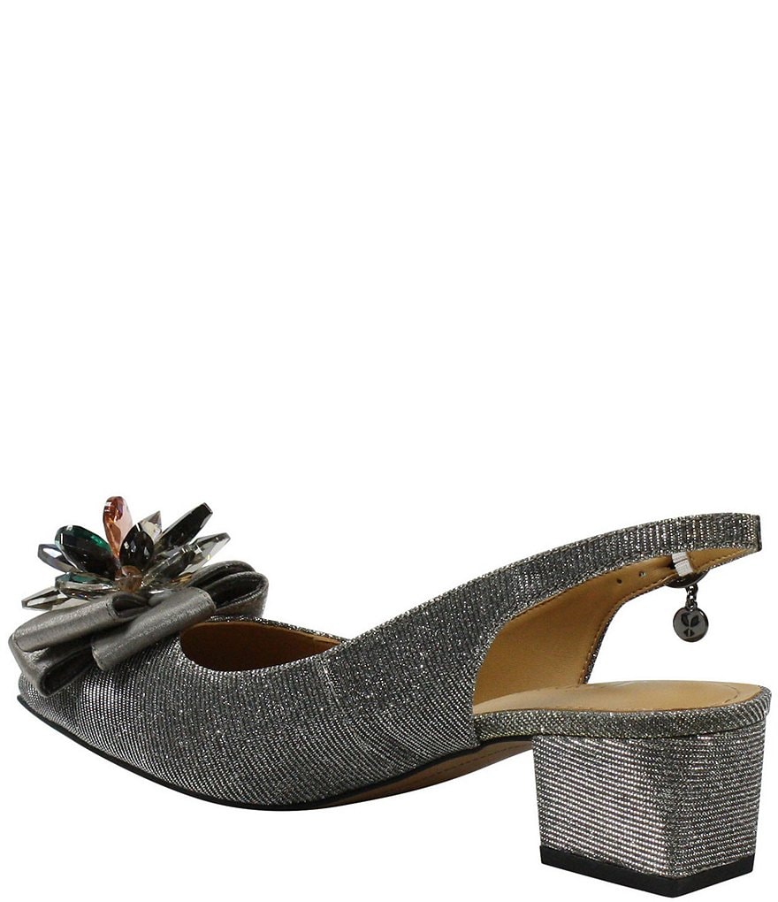 Trotters Kari Pearlized Leather Block-Heel Pumps