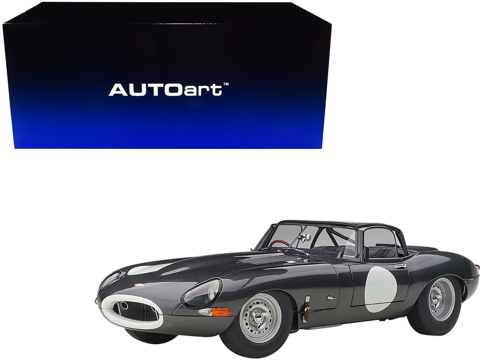 1963 Jaguar Lightweight E-Type #44 "Arkins 86 PJ" 1/18 Diecast Model Car by Paragon