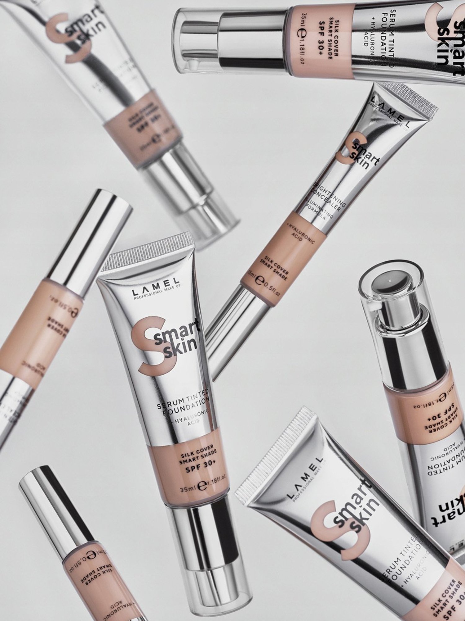 Lamel Smart Skin Serum Tinted Foundation SPF 30 + 401 Porcelain - 35 ml