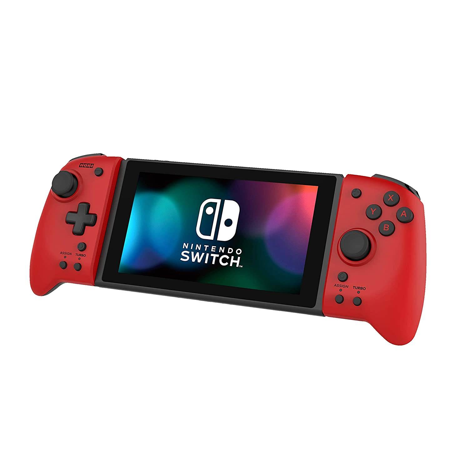 Hori Nintendo Switch Split Pad Pro (Red) Ergonomic Controller for Handheld Mode - Officially Licensed By Nintendo - Nintendo Switch