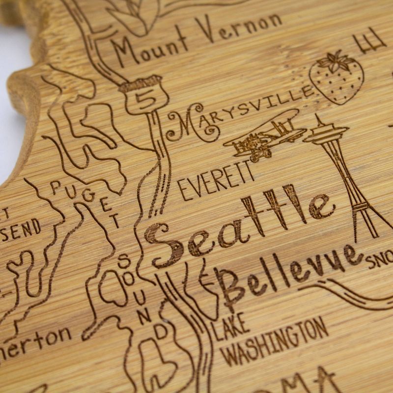 Totally Bamboo Destination Washington Serving and Cutting Board