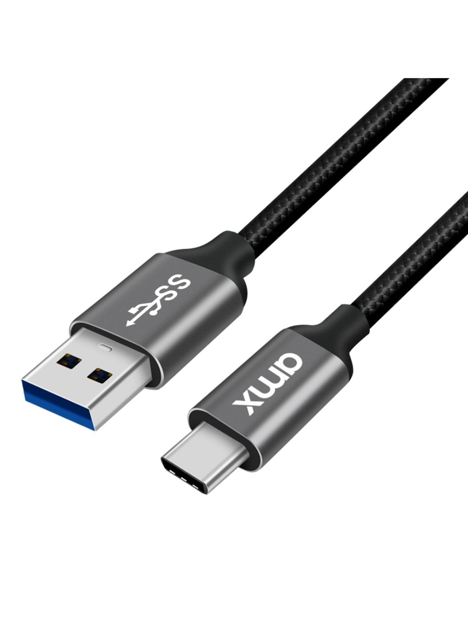 AMX Type-C USB 3.1 Gen 1 to USB-A Cable (Grey)