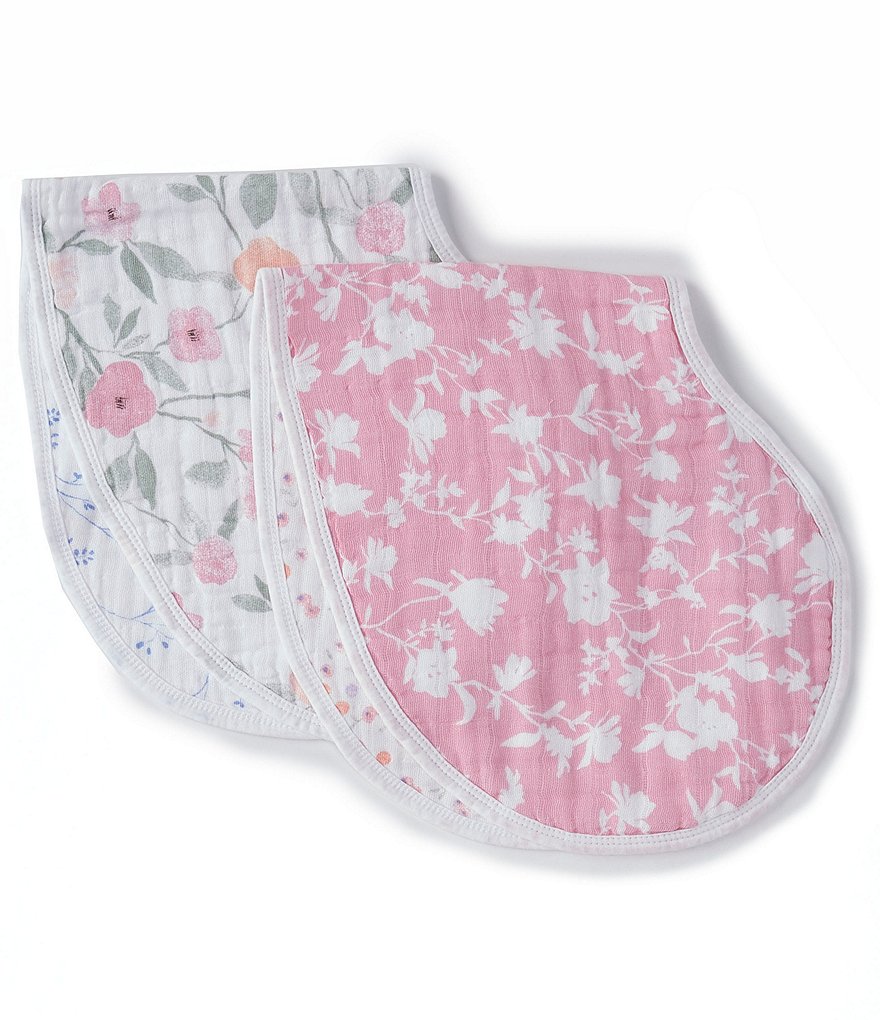 Aden + Anais 2-Pack Muslin Fleur Burp Bibs
