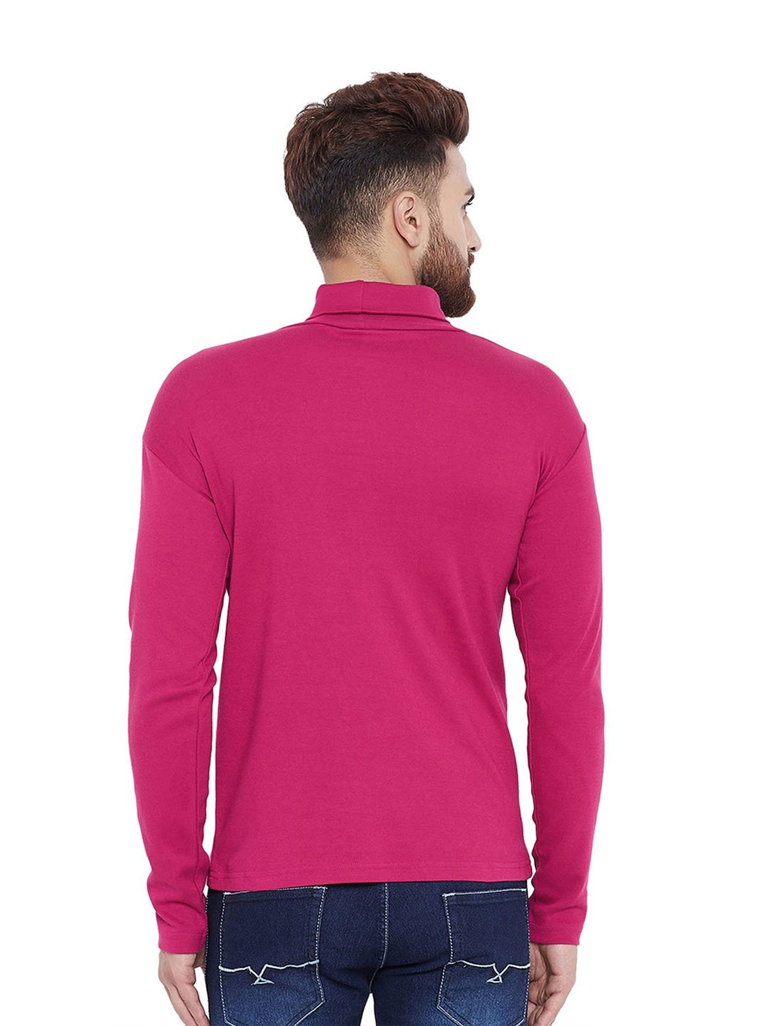 Hypernation Pink High Neck T-Shirt