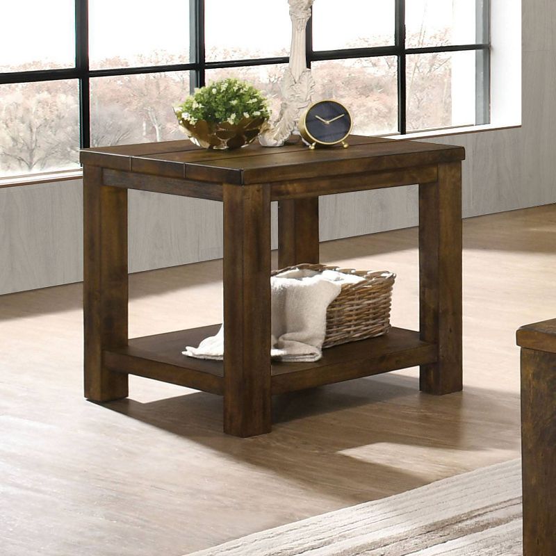 Geary Open Shelf End Table Oak - HOMES: Inside + Out