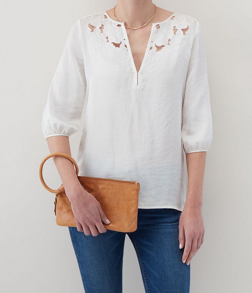 Michael Kors Zebra Signature Jet Set Double Zip Wristlet