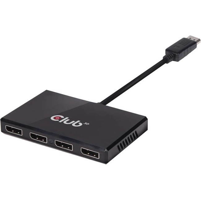 Club 3D Multi Stream Transport (Mst) Hub Displayport 1.2 Quad Monitor Usb Powered