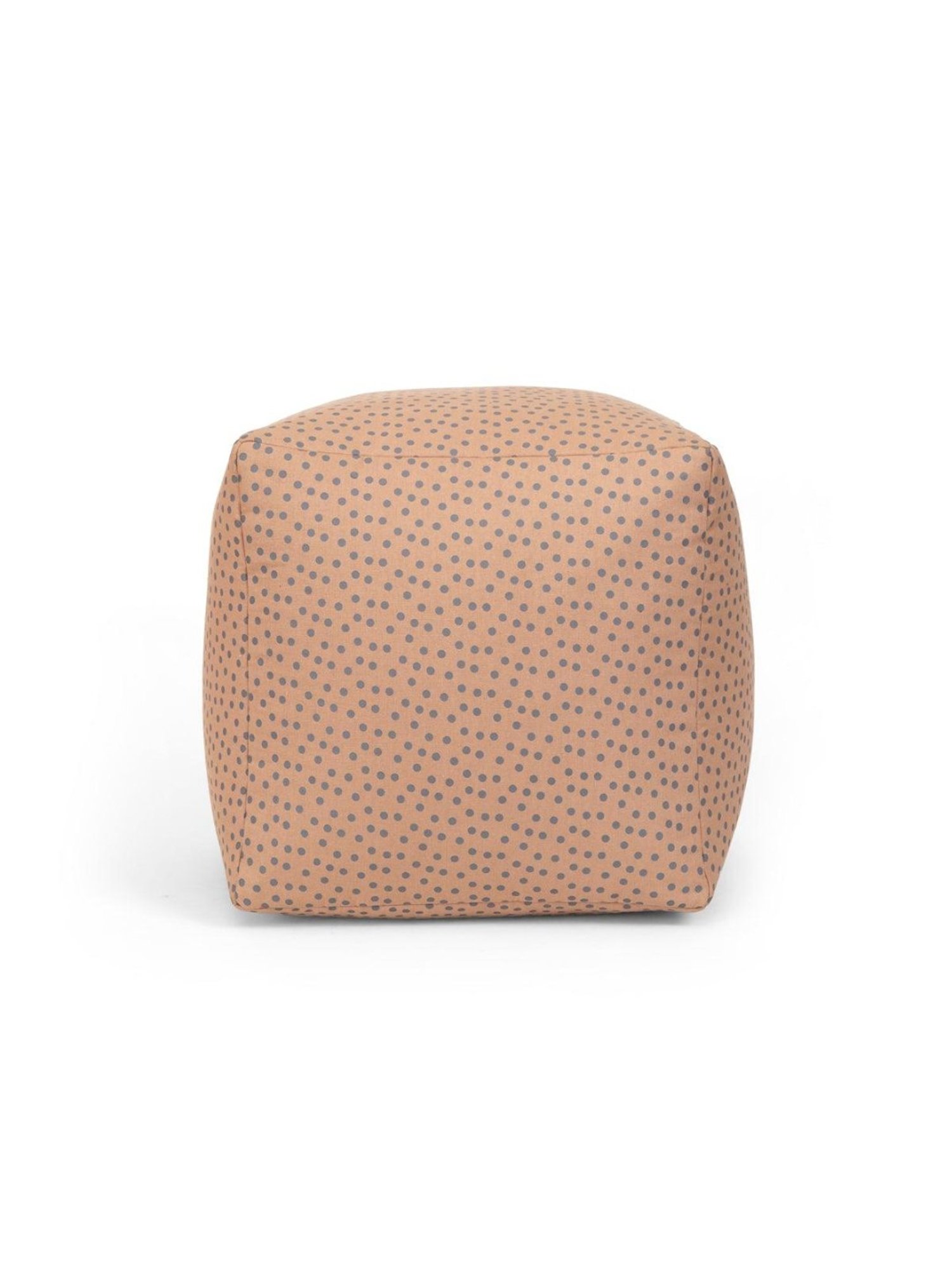 Home4U Placido Peach Cotton Pouffe