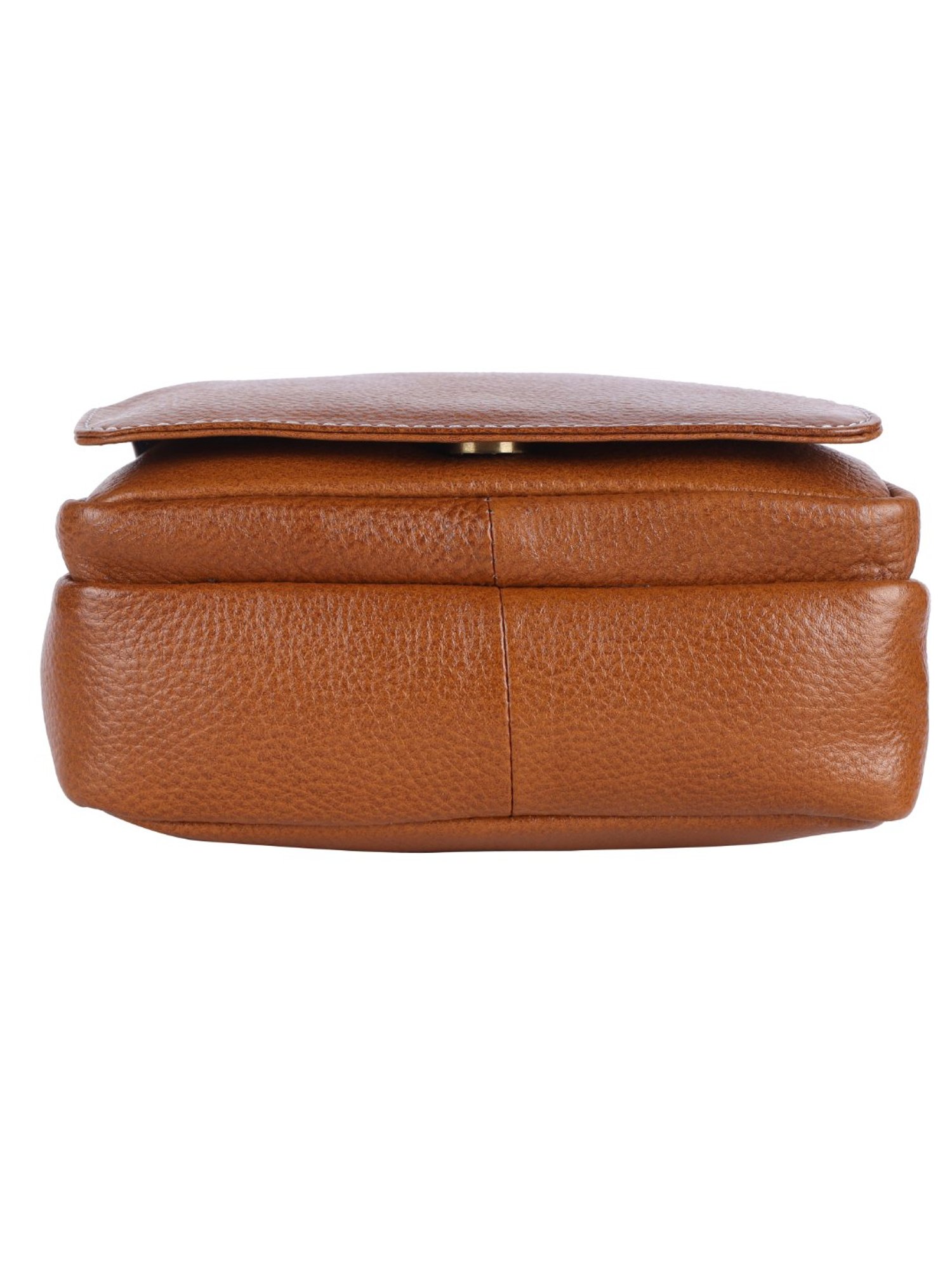 HiLEDER Pure Genuine Leather Messenger Shoulder Sling Cross Body Office Bag for Men and Women, Tan