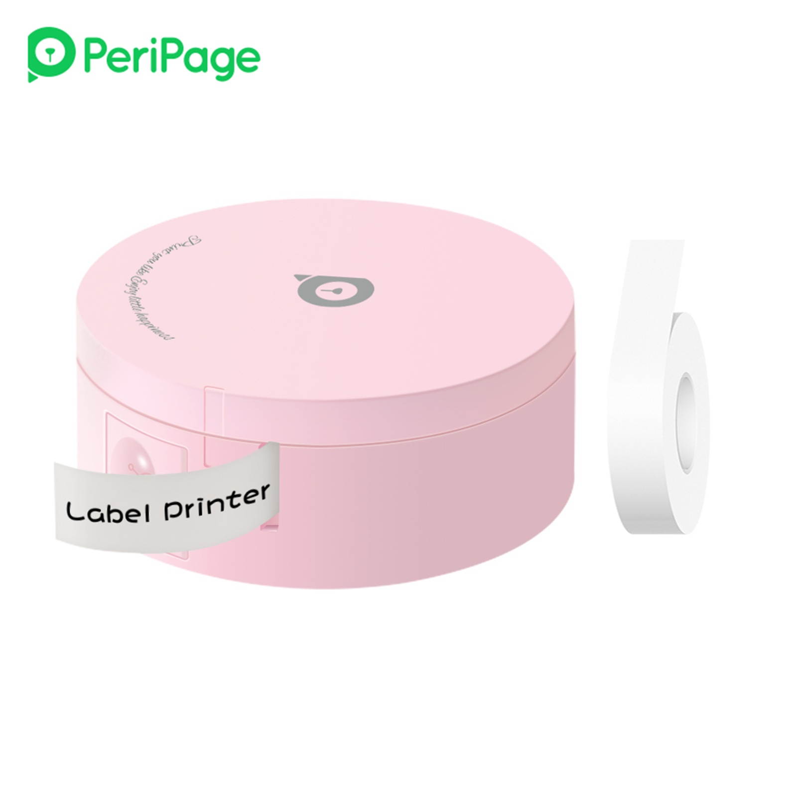 PeriPage L1 Mini Pocket BT Label Maker Sticker Inkless Portable Thermal Label Printer with 1 Roll White Paper Tape Compatible with iOS Android Smartphone for Home Office School Retail Store Name Price