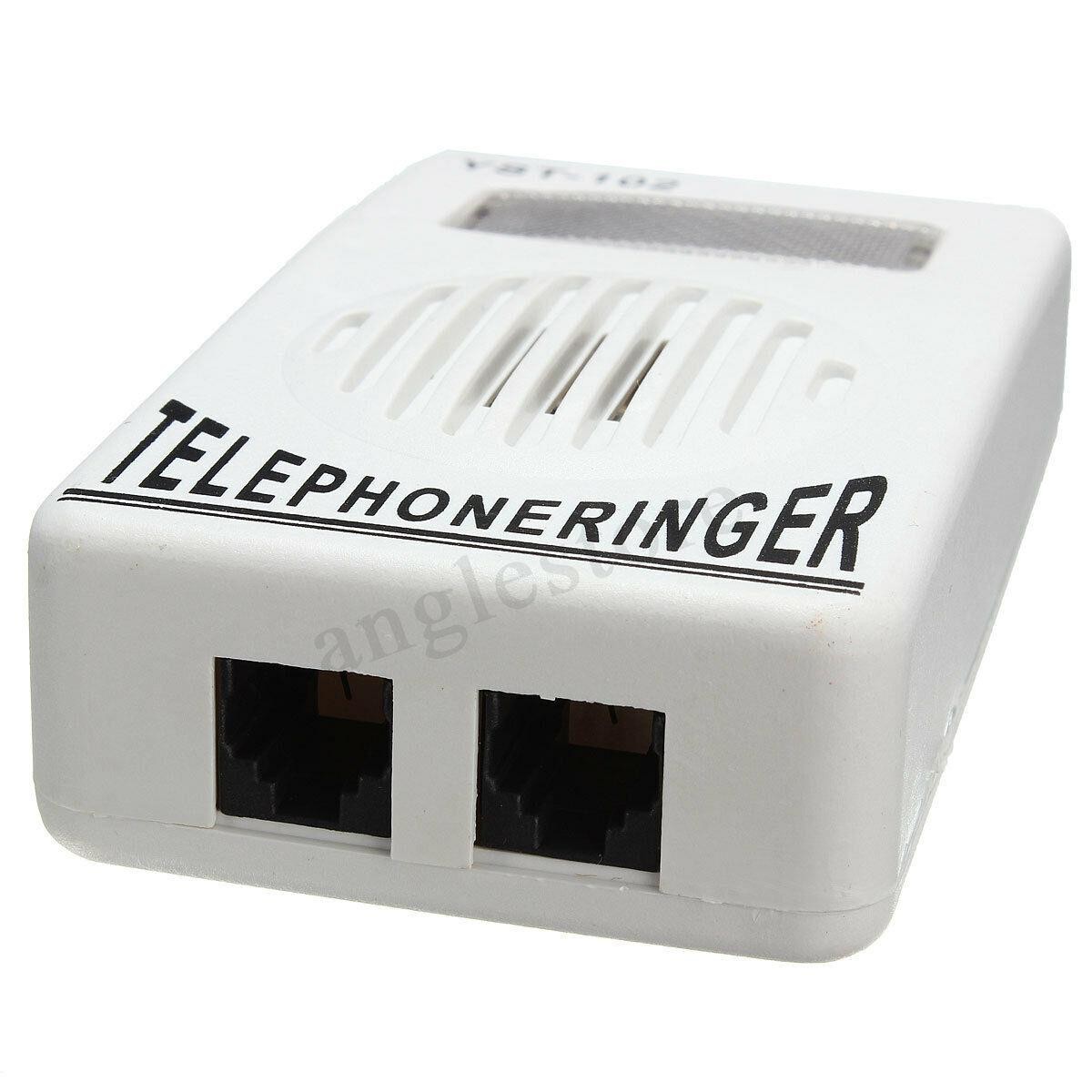 Telephone Bell Ringer Up To 95dB With Strobe Light Flasher Extra-Loud
