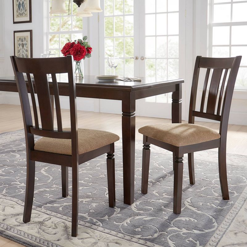 Set of 2 Haden Upholstered Dining Chairs Brown - Inspire Q