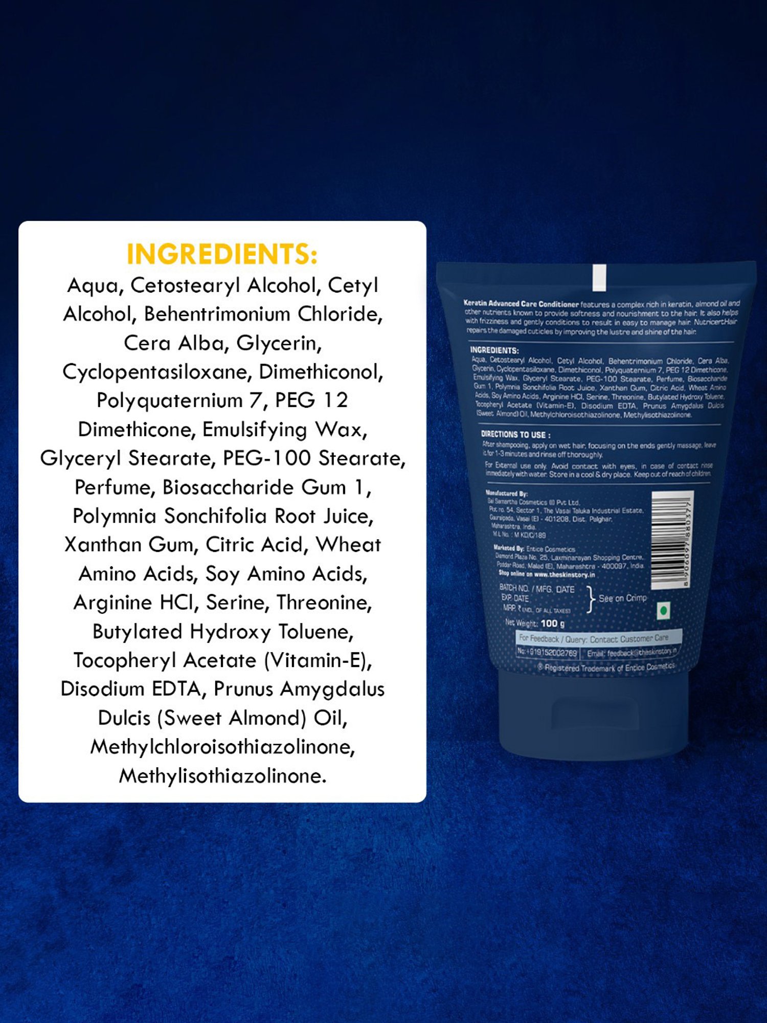 The Beard Story Keratin Advanced Care Conditioner - 100 gm