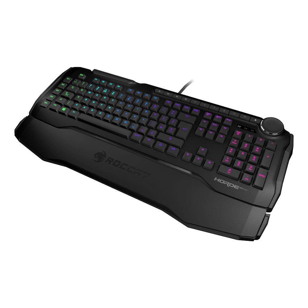ROCCAT Horde Aimo Membranical RGB Gaming Keyboard, UK Layout, Black (ROC-12-352-BK)