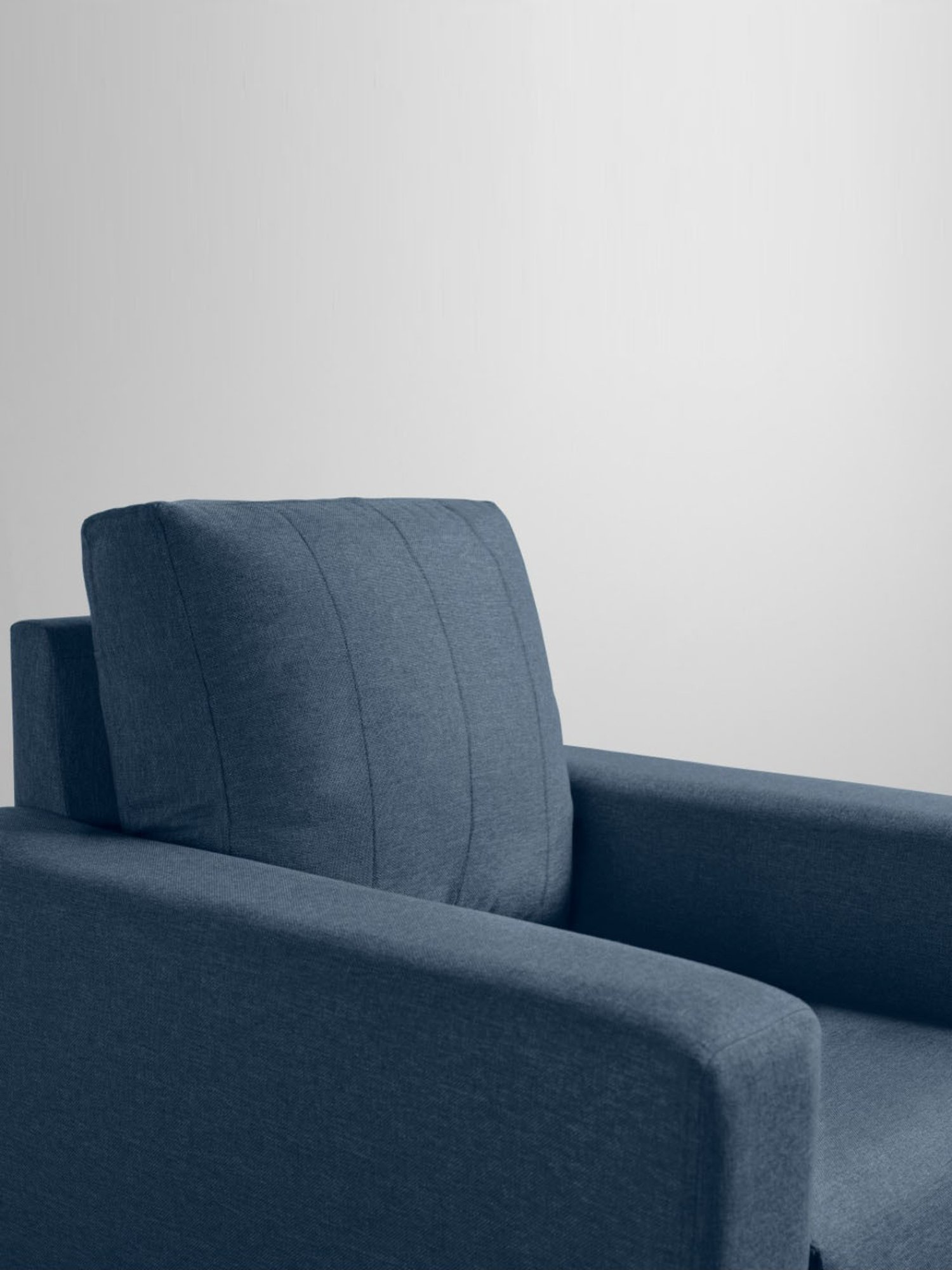 Sleepyhead Bae Ocean Blue Fabric 1 Seater Sofa