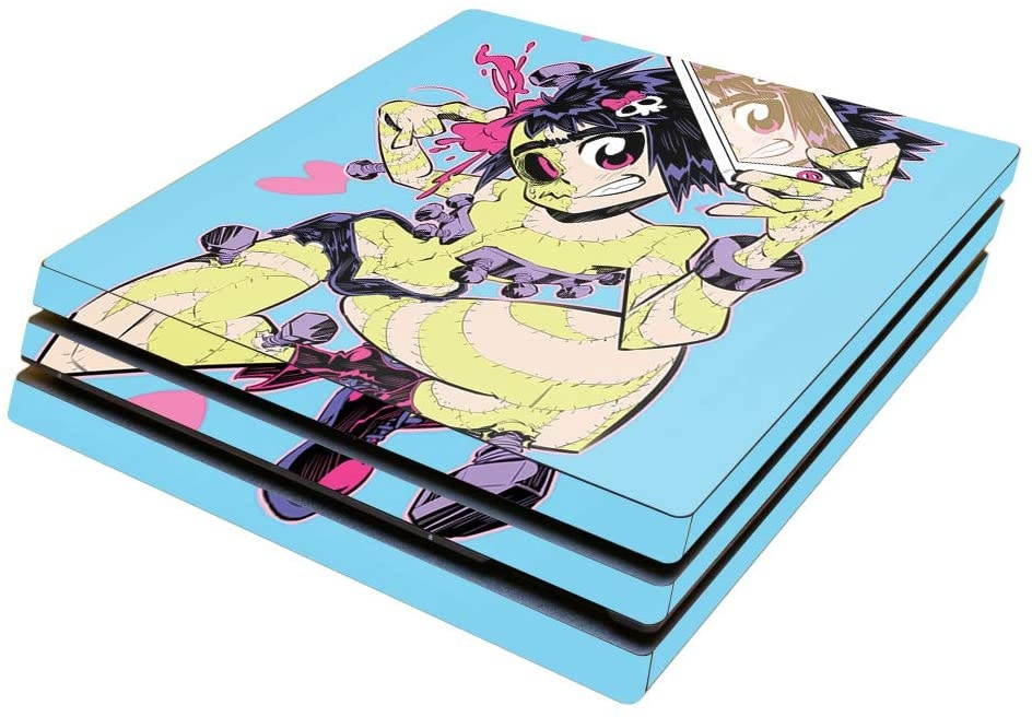 MightySkins Skin Compatible with Sony PS4 Pro Console - Frankenstein Selfie | Protective, Durable, and Unique Vinyl Decal wrap Cover | Easy to Apply, Remove, and Change Styles | Made in The USA