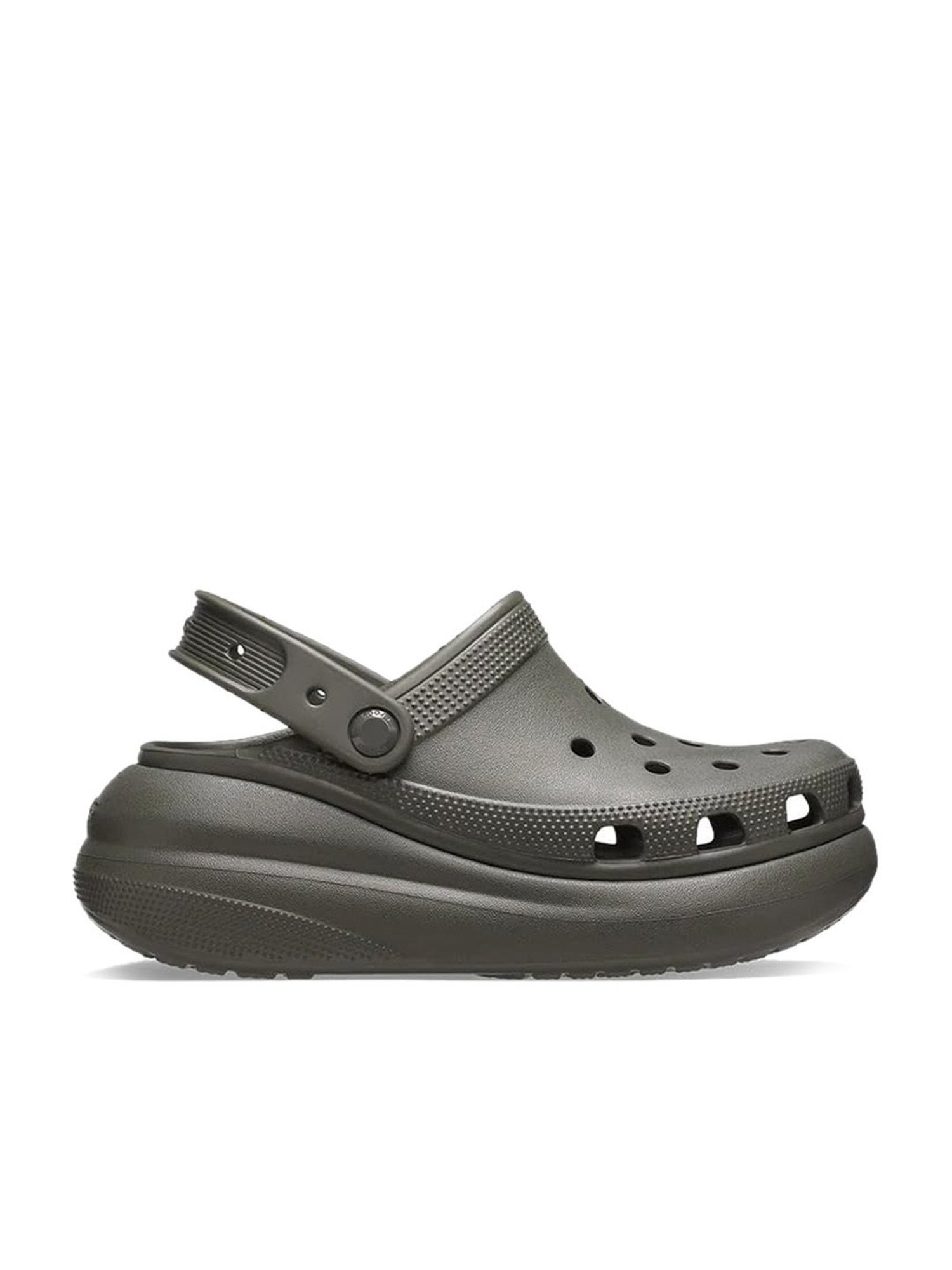 Crocs Men's Classic Crush Black Back Strap Clogs