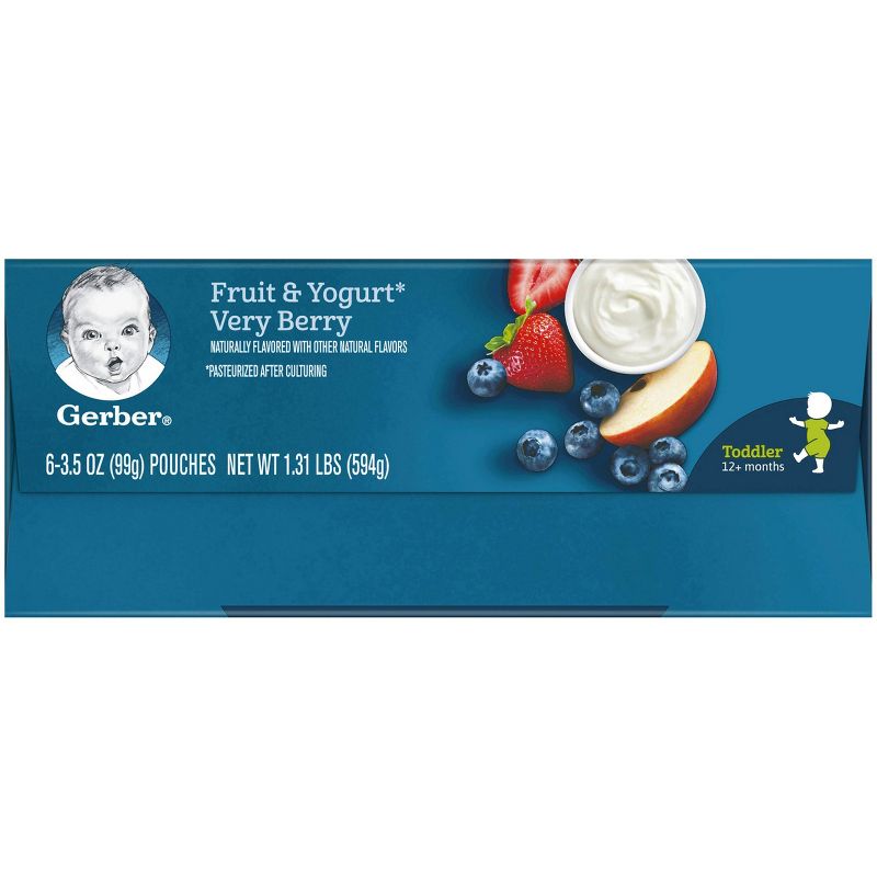 Gerber Toddler Food Fruit & Yogurt Very Berry - 3.5oz