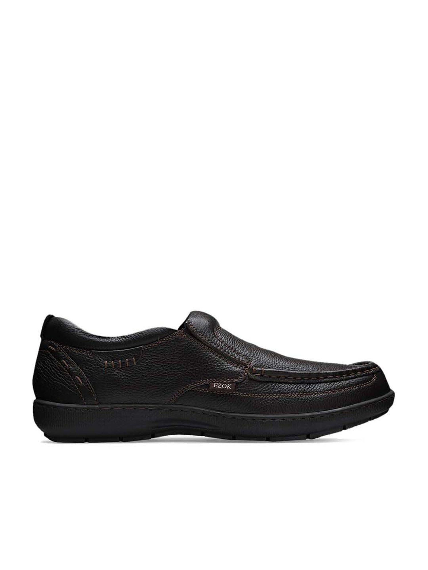 EZOK Men's Brown Formal Loafers