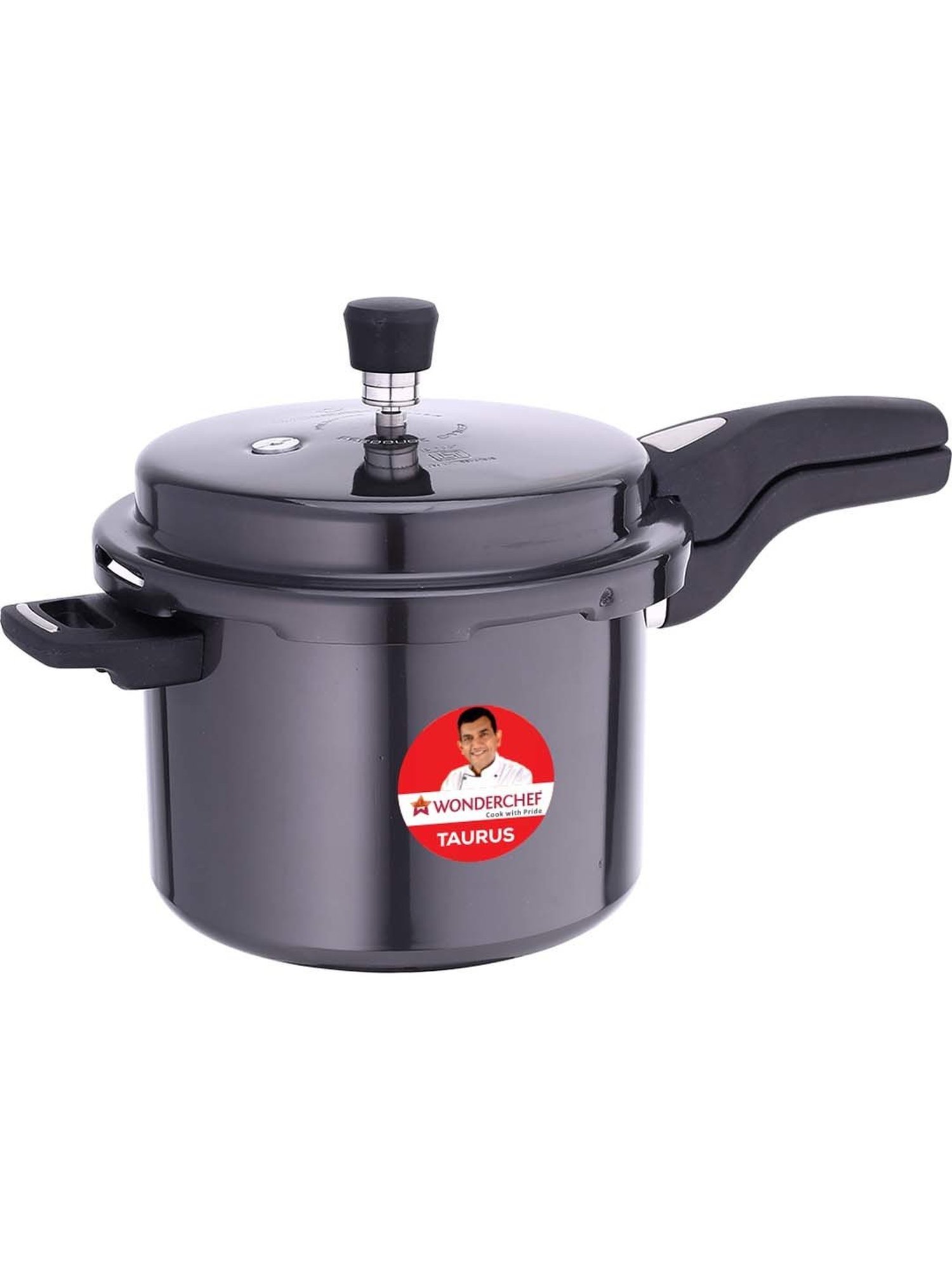 Wonderchef Taurus Hard Anodized Outer Lid Pressure Cooker (5 Liter)