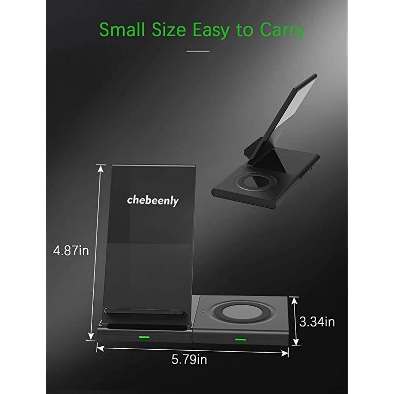 Charger Fast Charging Stand 2in1 Charging Station Dock for iPhone 11 ProMaxXXsXRAirPods2 Samsung Galaxy NoteWatchBuds