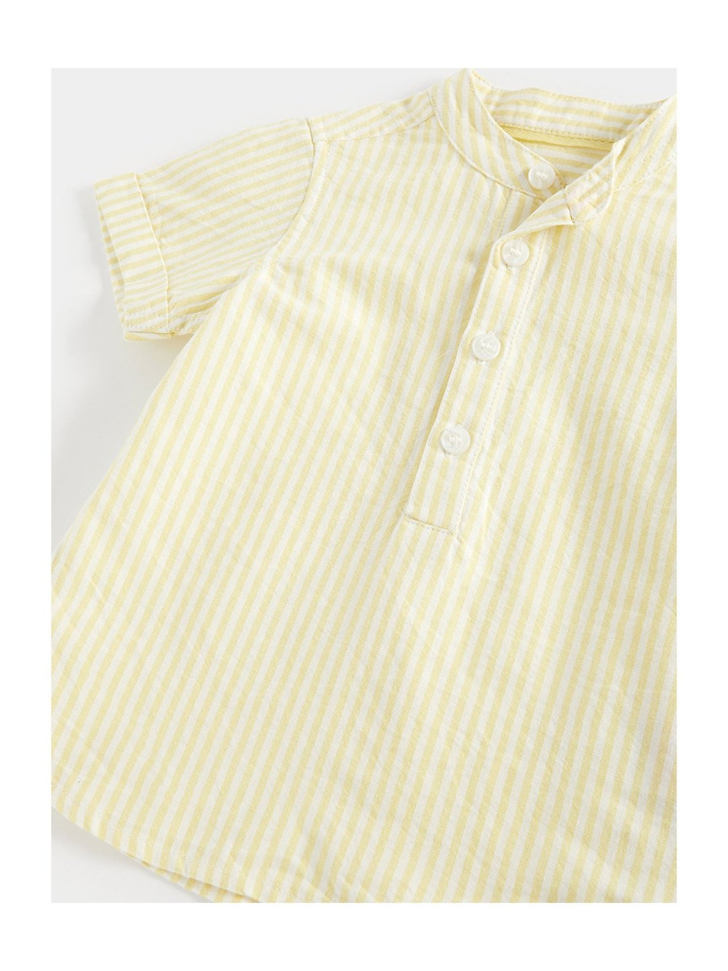 Mothercare Kids Light Yellow Striped T-Shirt