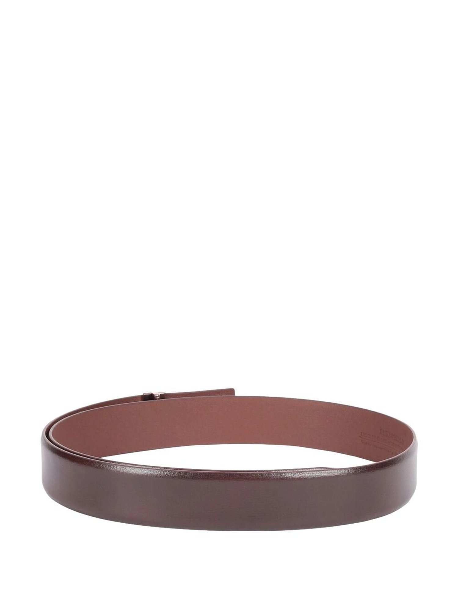 Peter England Brown Leather Waist Belt For Men