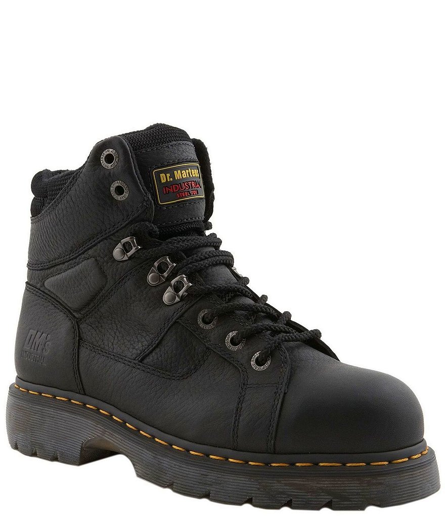 Dr. Martens Men's Ironbridge Industrial Water-Resistant Steel-Toe Work Boots