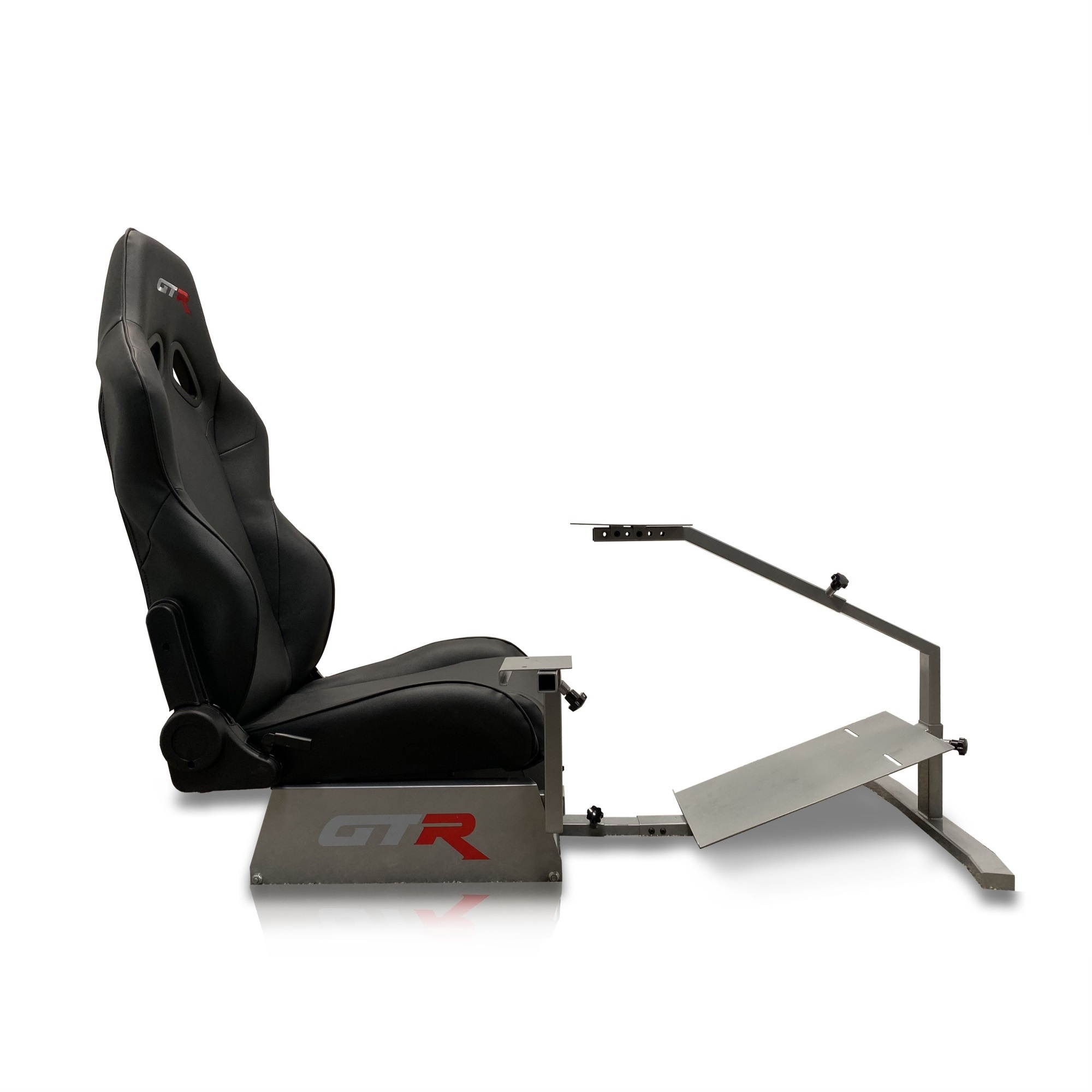 GTR Simulator Touring Model with Real Racing Seat, Driving Simulator Cockpit Gaming Chair with Gear Shifter Mount