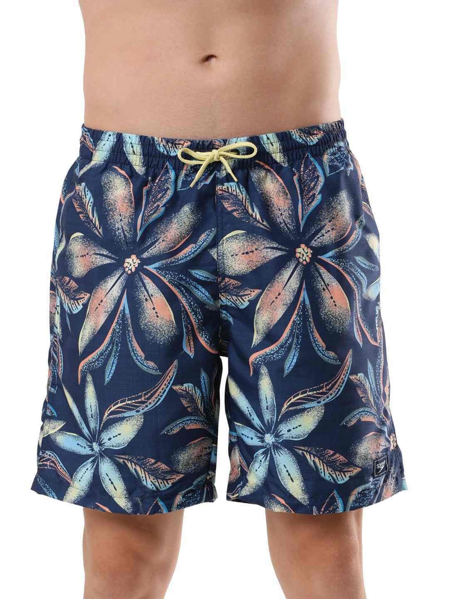 Speedo Pure Blue Regular Fit Printed Swim Shorts