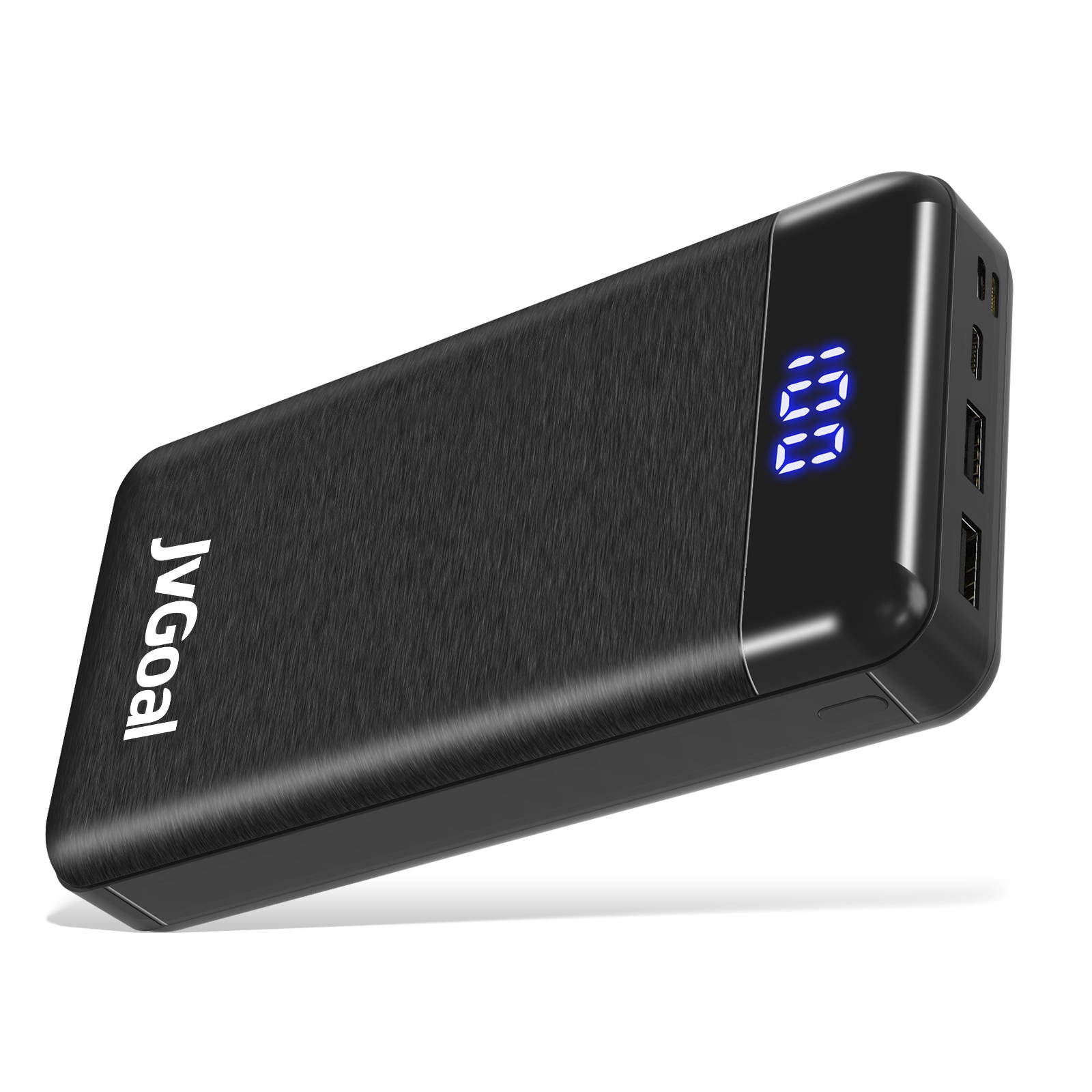 30000mAh Portable Charger Huge Capacity Power Bank Battery Pack with LCD Digital Display Triple Input and Dual Output Ports Compatible for Mobile Phones, Tablet and More