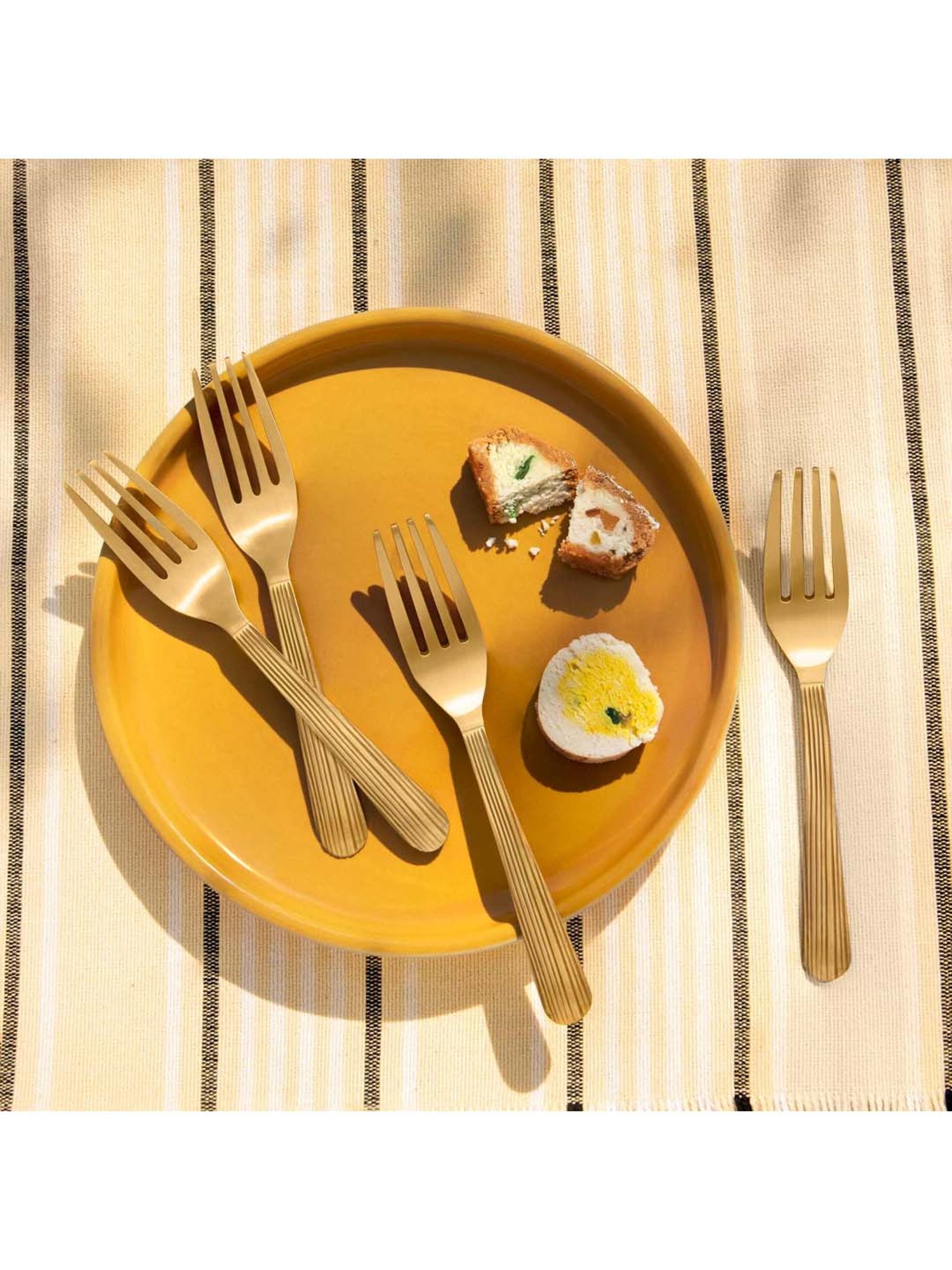 FnS Creta Silver Stainless Steel Dinner Fork - Set of 12