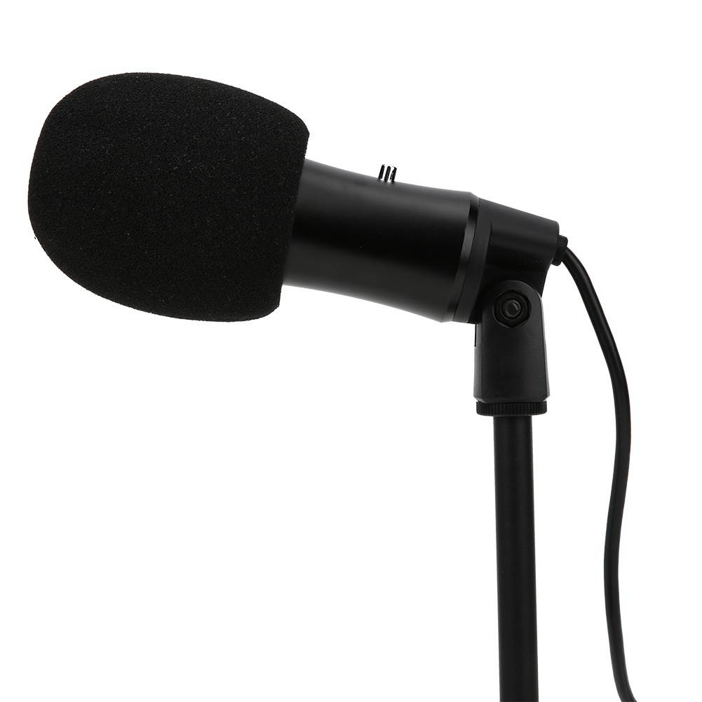 USB Condenser Microphone w/ Tripod Stand For Game Chat Audio Recording Computer Condenser Microphone Wired with Tripod Stand USB Cardioid Pickup for Live Singing