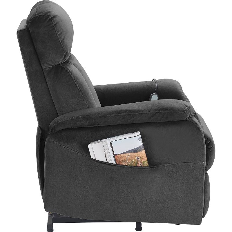 Samson Power Lift Recliner Chair Dark Gray - ClickDecor