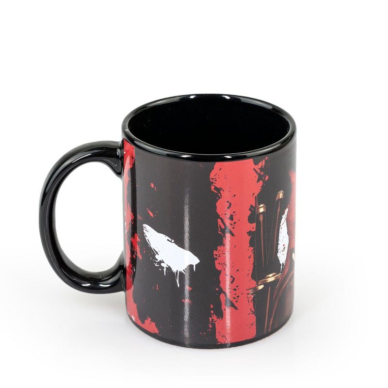 Surreal Entertainment Dead Pool Costume | Dead Pool Atomic Changa Ceramic Coffee Mug | 12 oz