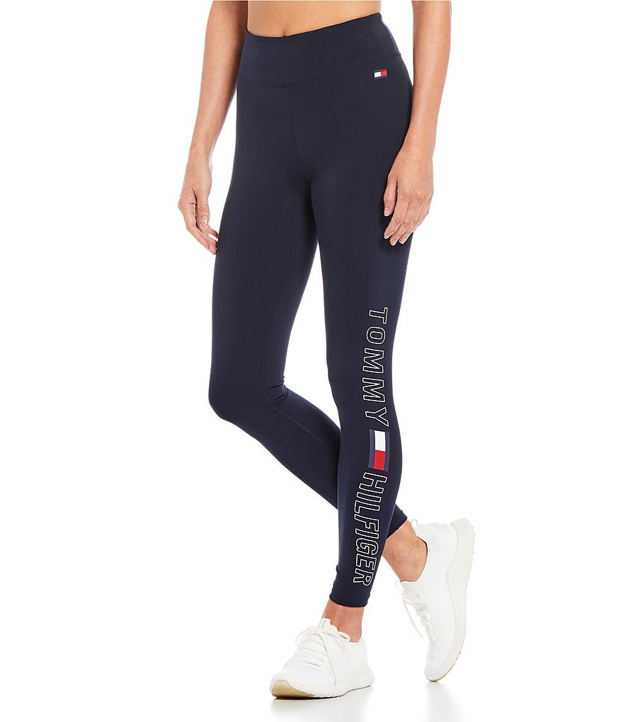 Tommy Hilfiger Sport High RiseFull Length Logo Print Leggings
