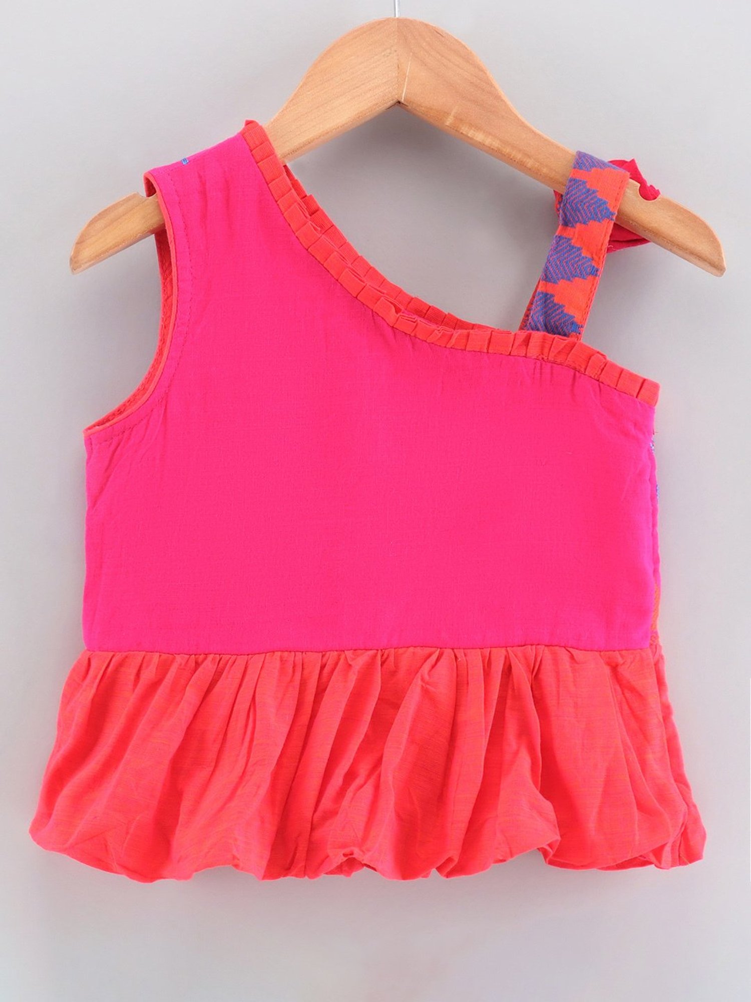 TWISHA Kids Multicolor Embellished Top with Dhoti